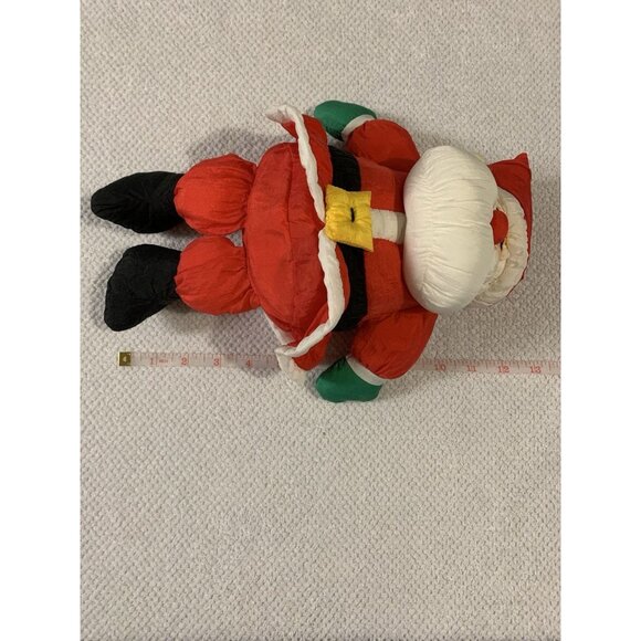Hallmark Vintage Santa Claus Plush 90s Nylon Puffalump Holiday Christmas Toy - Picture 10 of 10